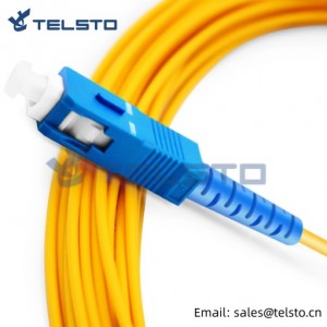 Factory price fiber jumper sc to st upc sm sx 2.0mm 3m 5m 6m fiber optic patch cord