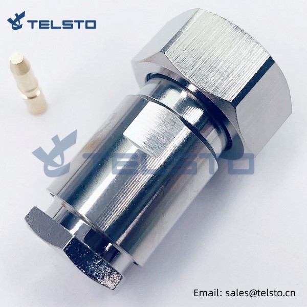 4.3-10 male 4.3/10 mini din for cable lmr400 rg213 crimp type wire connectors with rf coaxial connector lmr-400 adaptor