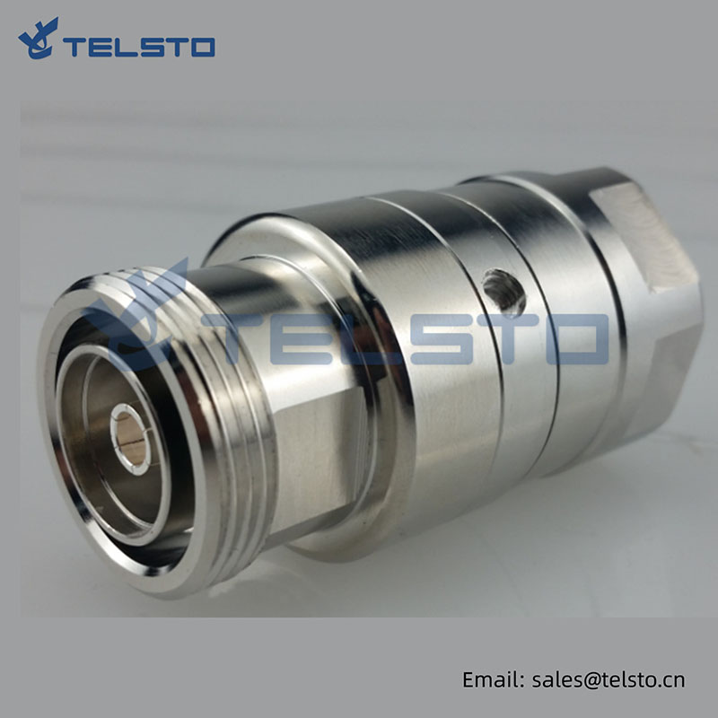 Base station RF Coaxial DIN 7/16 Female telecom connector for 7/8″ leaky Cable for communication