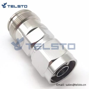Low PIM 4.3/10 female Jack to N male plug straight adapter connector