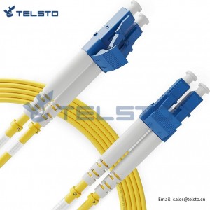LC to lc sm duplex connector 9-125 fiber optic jumper cable