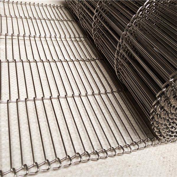 Fast delivery Metal Wall Partition - Z shaped stainless steel flat flex wire mesh conveyor belt – Gepair