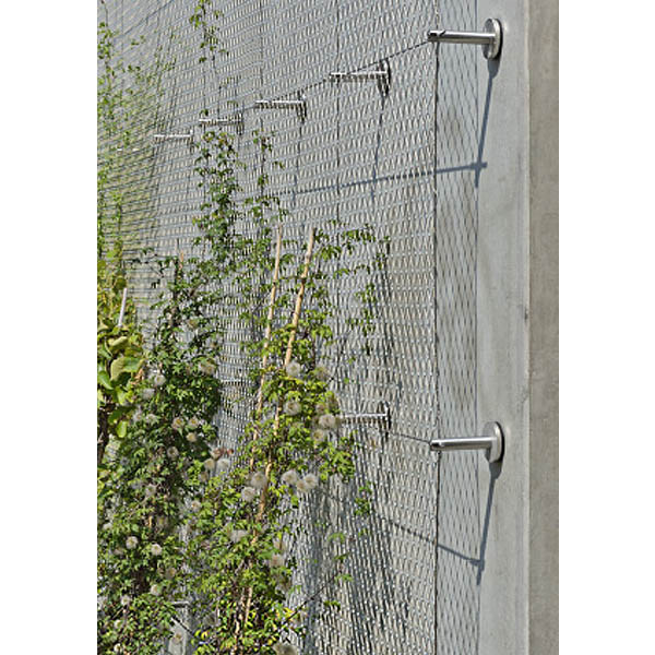 green wire mesh facade