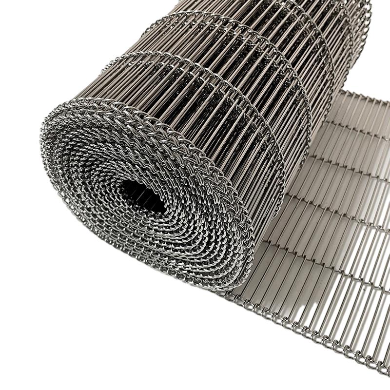 304 stainless steel inox flat flex wire mesh conveyor belt for bread baking