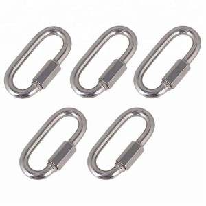 Stainless steel threaded long quicklink