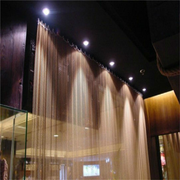 Metal Coil Drapery Mostly Favored by Cutomers for Decoration Curtain