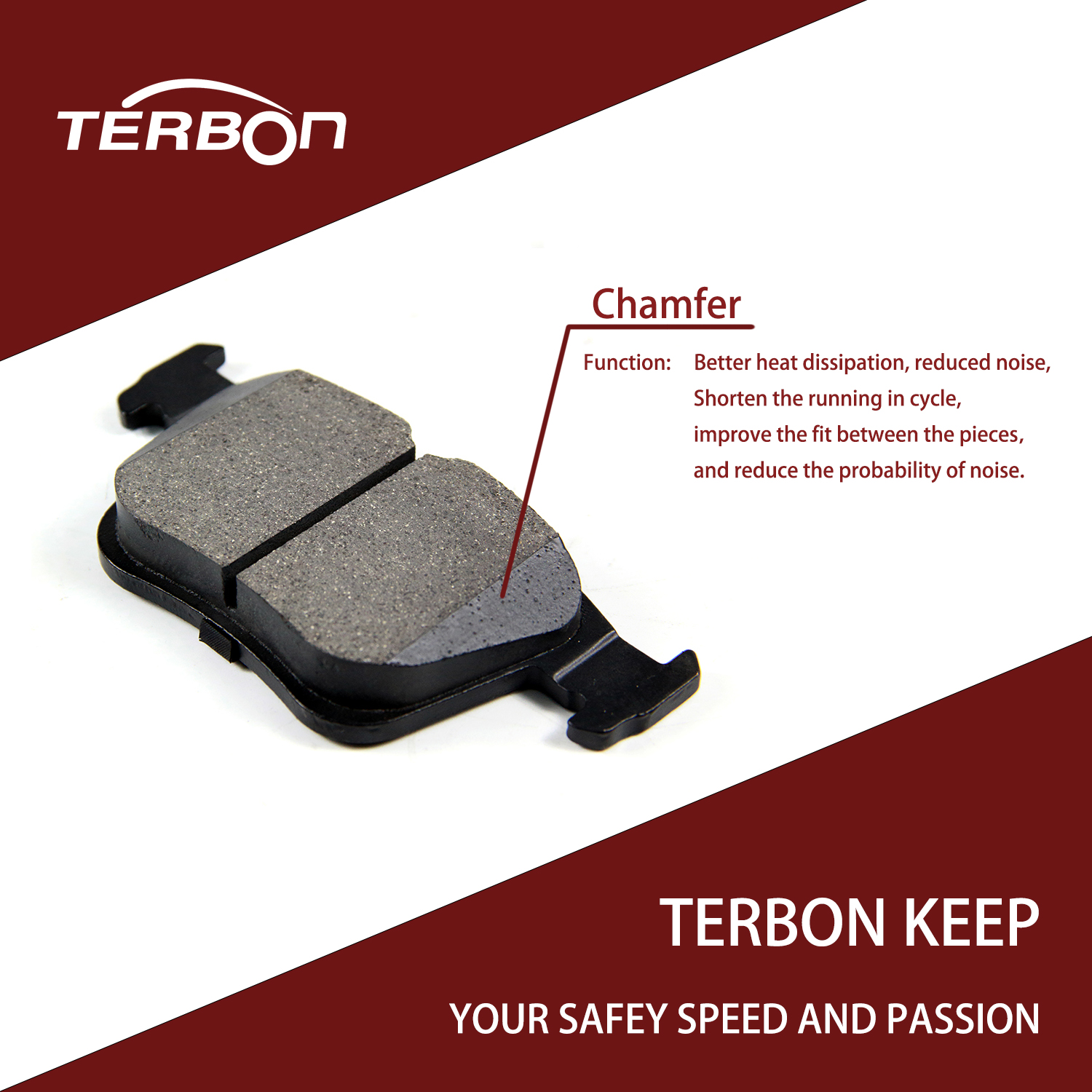 Terbon 高性能ブレーキパッド – FMSI モデル D2255-9493