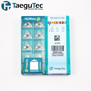 Factory wholesale Carbide Inserts Widia - Korea manufacturer Taegutec ceramic cutting carbide inserts TNMG160404R-VF CT3000 – Terry