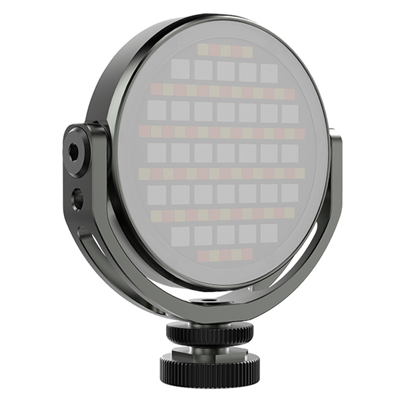2020 High quality Camera Flash Light - TC97A 2800mAh 360 Degree Any Angle Direction Round Shape Aluminum Alloy Selfie Video Lamp – TEYELEEC