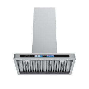 30-Inch Wall-Mount Chimney-Style Seamless Range Hood 36-Inch With 4-Speed Ventilation Fan, Stainless Steel