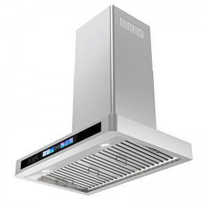Voice Control Smart Kitchen Hood Stainless Steel T Style Exhaust Hood