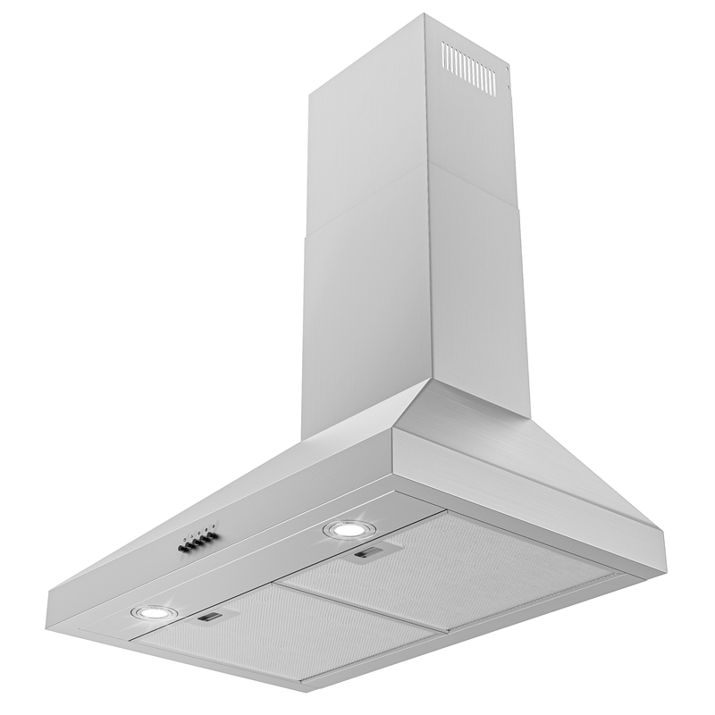 36 inch Range Hood Wall Mounted 450CFM Stainless Steel Stove Vent