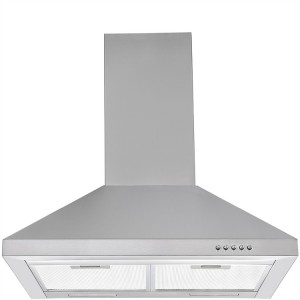 Wall-Mounted Ductless Range Hood Chimney Style Vent Free Canopy Hood