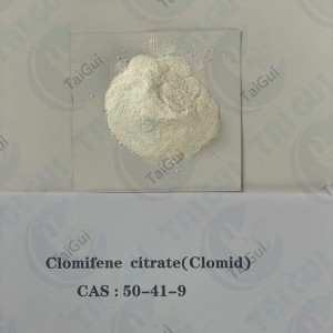 Wholesale China Clomid 25mg Manufacturers Suppliers - Anti Estrogen Clomid Steroids Clomifene Citrate Powder for Muscle Building CAS 50-41-9 – Taigui