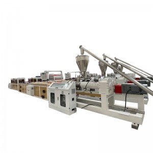 China wholesale Plastic Profile Crusher Supplier –  High Quality WPC Door Board Making Machinery WPC Door Panel Door Frame Plastic Profile Extruder Machine Production Line – Tracy