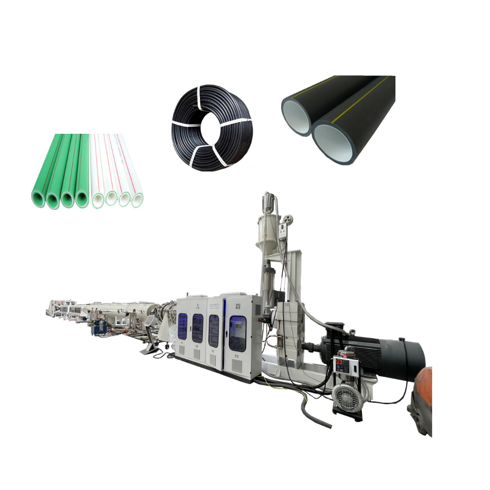 Three Layers   Hot Cool Water Supply Drain Gas Sewage HDPE PE PPR PP Pipe Tube Extruder Making Machine