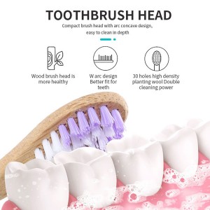 Eco-Friendly & Plastic Free Natural Bamboo Toothbrush Head With Soft Bristles
