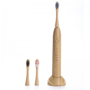 Zero Waste Eco-Friendly Private Label Sonic Bamboo Electric Toothbrush With Soft Bristles