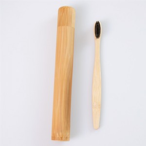 Zero-Waste Bamboo Toothbrush With Eco Travel Essentials Bamboo Toothbrush Case