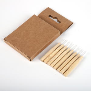 Natural Bamboo Interdental Brush With Eco-Friendly Biodegradable Handle