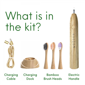 Organic Electric Bamboo Toothbrushes With Vegan Friendly Soft Bristles For Adult