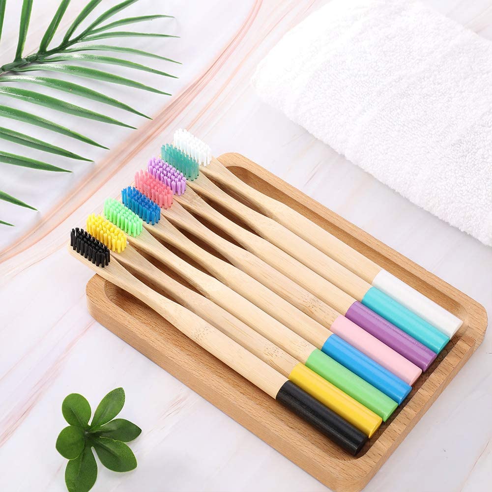 Good quality Eco Bamboo Toothbrush - Compostable Natural Bamboo Toothbrush with Medium Soft Bristles for Adults – CHYM