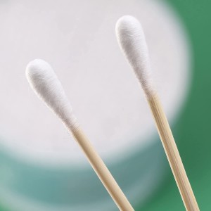 Biodegradable Zero-Waste Bamboo Cotton Swabs With Eco Friendly Packaging