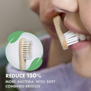 100% Plastic Free & Biodegradable Soft Bristles Bamboo Toothbrush For Adults and Kids