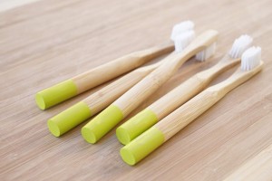 100% Biodegradable BPA Free Kids Bamboo Toothbrushes With Soft Bristles
