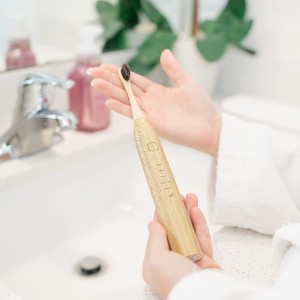 Compostable Soft Bristles Natural Electric Bamboo Toothbrush For Deep Cleaning Teeth
