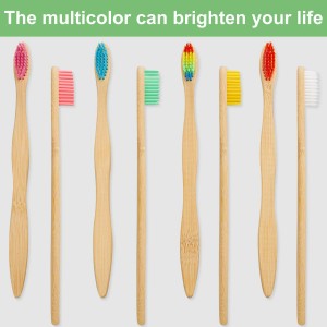 Biodegradable and Vegan Bamboo Toothbrushes For Adult With Soft Bristles