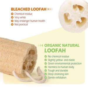 Biodegradable Natural Organic Loofah Sponge For Cleaning & Dishwashing Kitchen