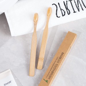 Natural Eco-Friendly Biodegradable Soft Bristle Bamboo Toothbrushes For Adult