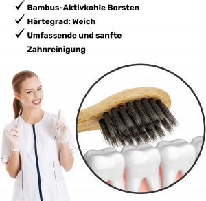 Compostable Sonicare Bamboo Electric Replacement Toothbrush Heads For Philips