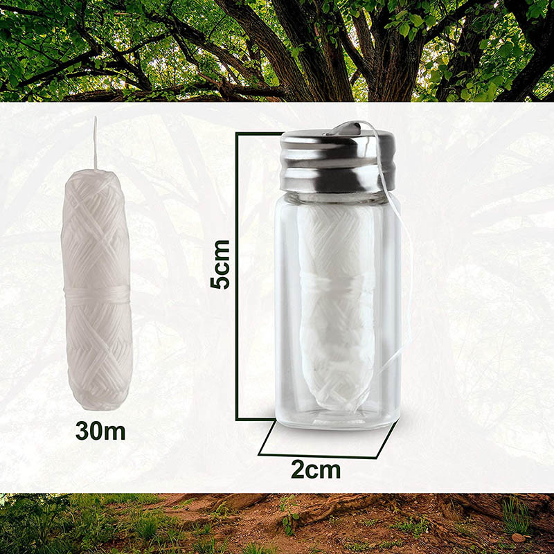 Factory directly Natural Silk Floss - Mint Flavored 30m Biodegradable Vegan Candelilla Waxed Dental Floss – CHYM