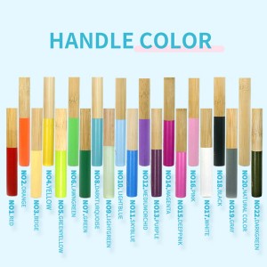 Eco Friendly natural Compostable Bamboo Toothbrush With Customizable Bristles