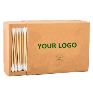 Biodegradable Bamboo Cotton Ear Buds Factory Cotton Swabs