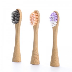 Biodegradable Castor Oil Bristles Bamboo Toothbrush Head For Philips