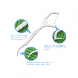 Biodegradable Dental Floss Pick