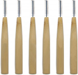 Bamboo Eco Friendly Interdental Brushes Between Teeth Cleaner Deep With Soft Bristles