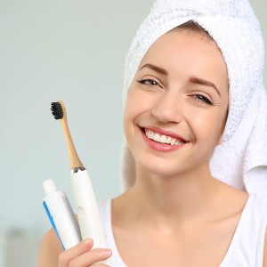 Biodegradable Recyclable Standard Sonic Replacement Bamboo Toothbrush Heads