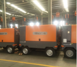  China factory heavy duty portable electric screw air compressor