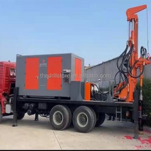Diesel truck mounted water well drill rig boring machine