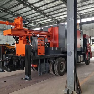 Diesel truck mounted water well drill rig boring machine
