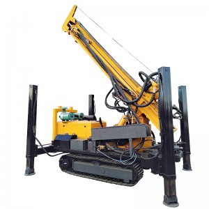 Crawler drilling rig water well drilling rig machine driven by diesel engine with 200m 300m drilling depth