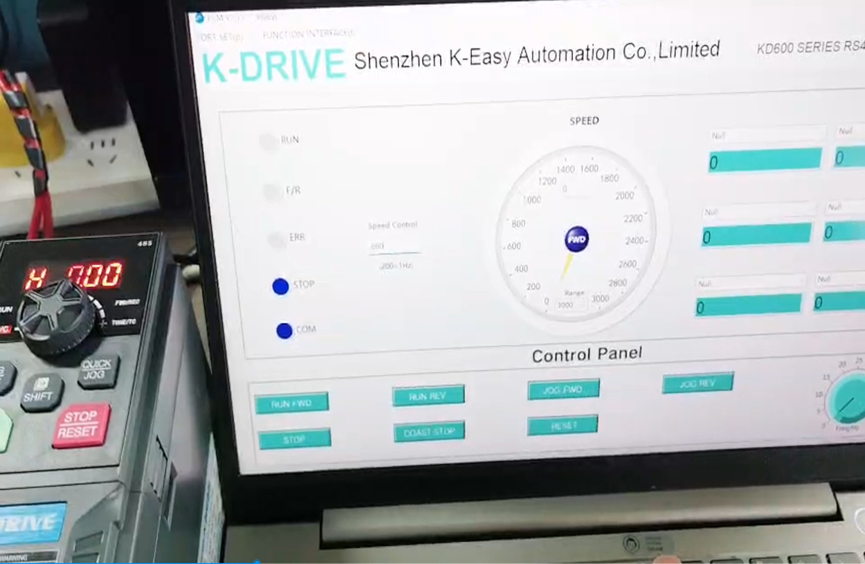 K-Drive chastota inverteri kompyuter dasturi
