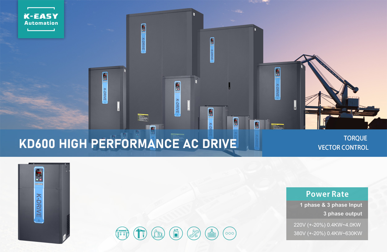 Terasetehase automatiseerimislahendus K-Drive RX3U PLC, HMI ja KD600 sagedusega