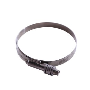 15.8mm Contant  Heavy Duty High Torque With 410 Long Screw Heavy Duty Worm Gear  Type Hose Clamp