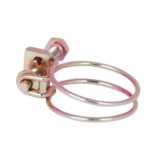 3mm Wire Diameter Carbon Steel Adjustable Double Rope Wire Hose Clamp