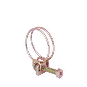 3mm Wire Diameter Carbon Steel Adjustable Double Rope Wire Hose Clamp